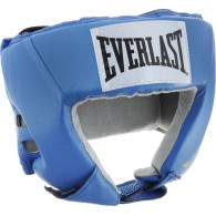 Шлем боксерский EVERLAST USA Boxing натуральная кожа 610206U Голубой